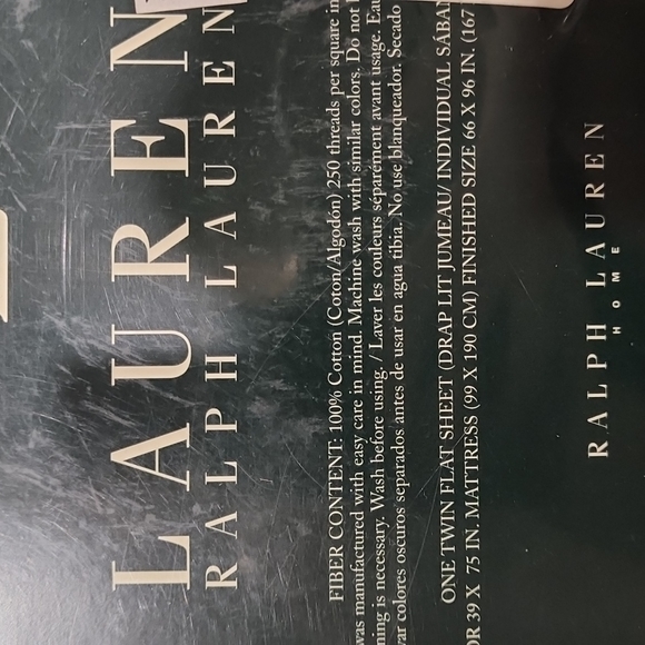 Brand New Navy Ralph Lauren Twin Flat sheet - Picture 5 of 5